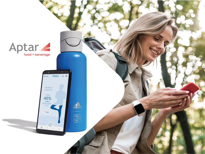 Adidas x REBO Smart Bottle Bluetooth Powered Personal Hydration