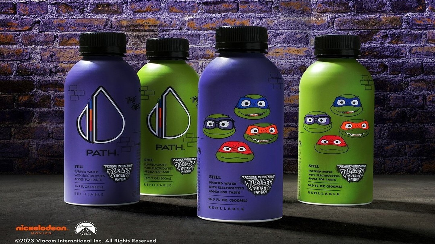 Ninja Turtle Water Bottle Label