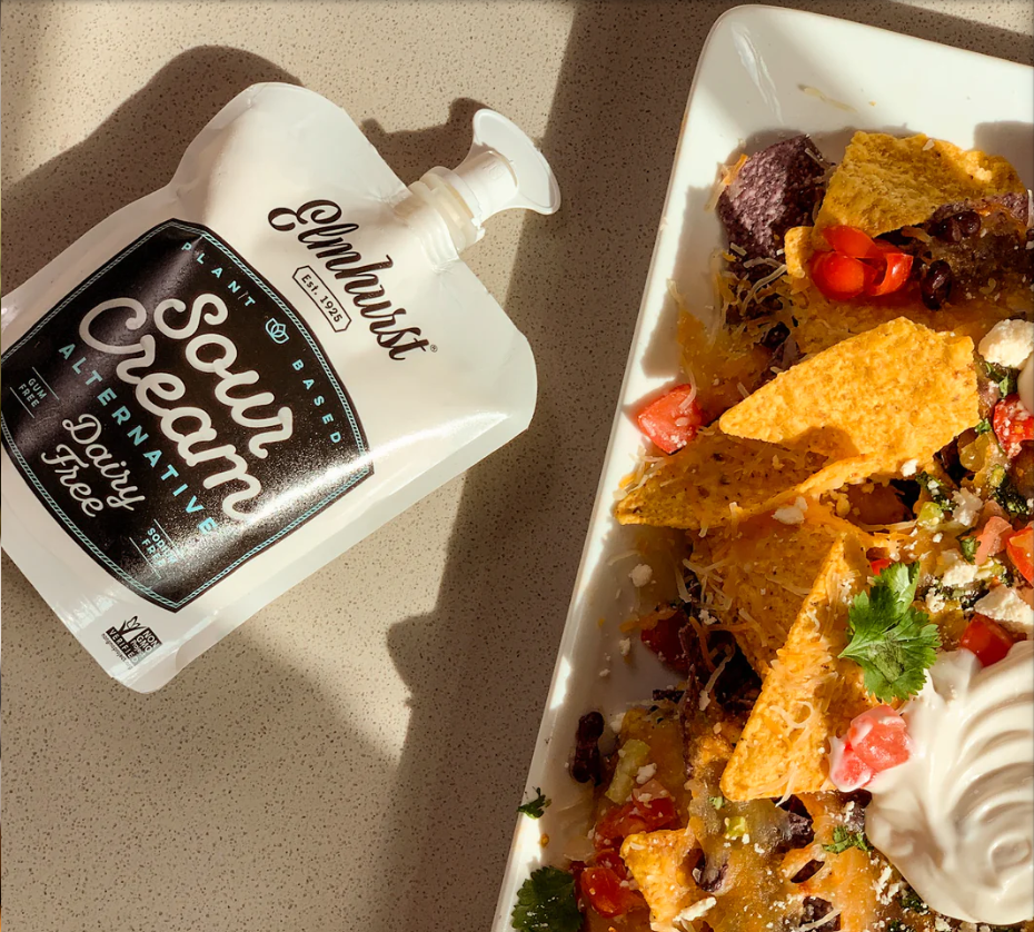 Elmhurst sour cream with nachos