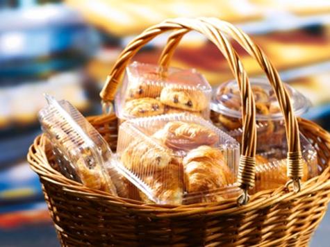 pastries in basket